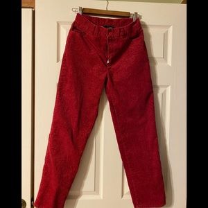 Ralph Lauren Red Corduroy Pants